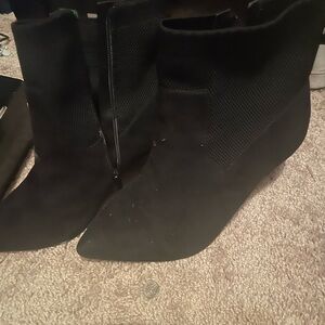 Black ankle booties